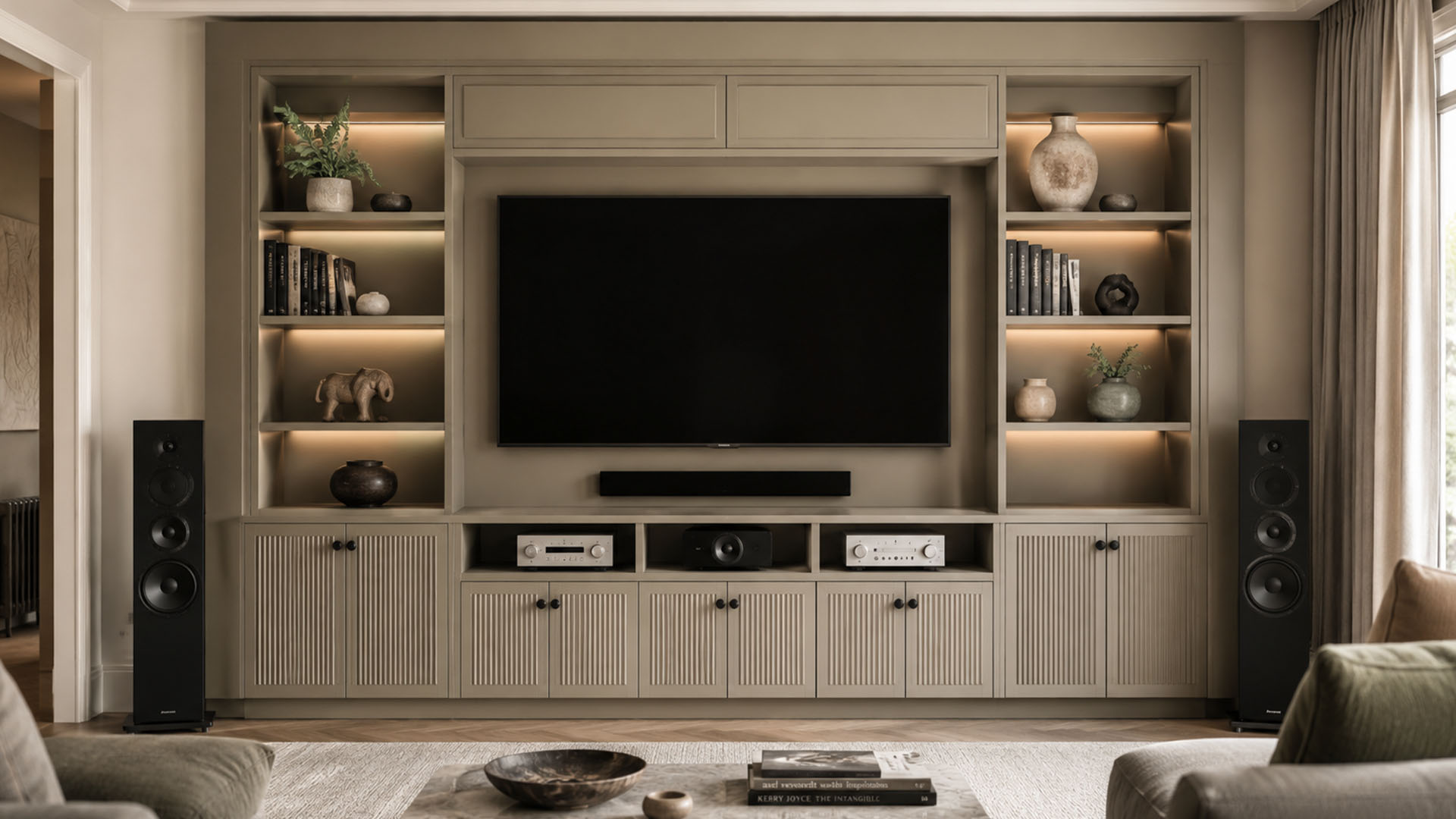 West London Cabinetry - Belgravia project - tv and hifi unit