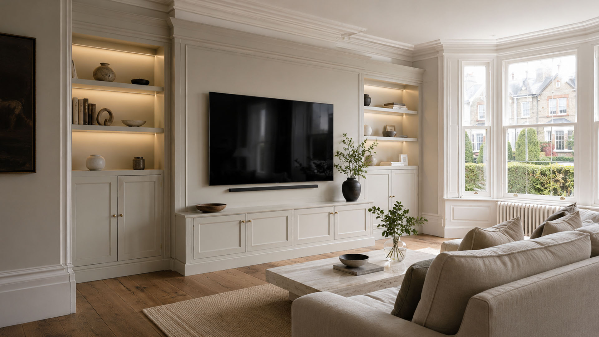 West London Cabinetry - Bespoke TV wall units in London - Bespoke TV wall units designed around modern living