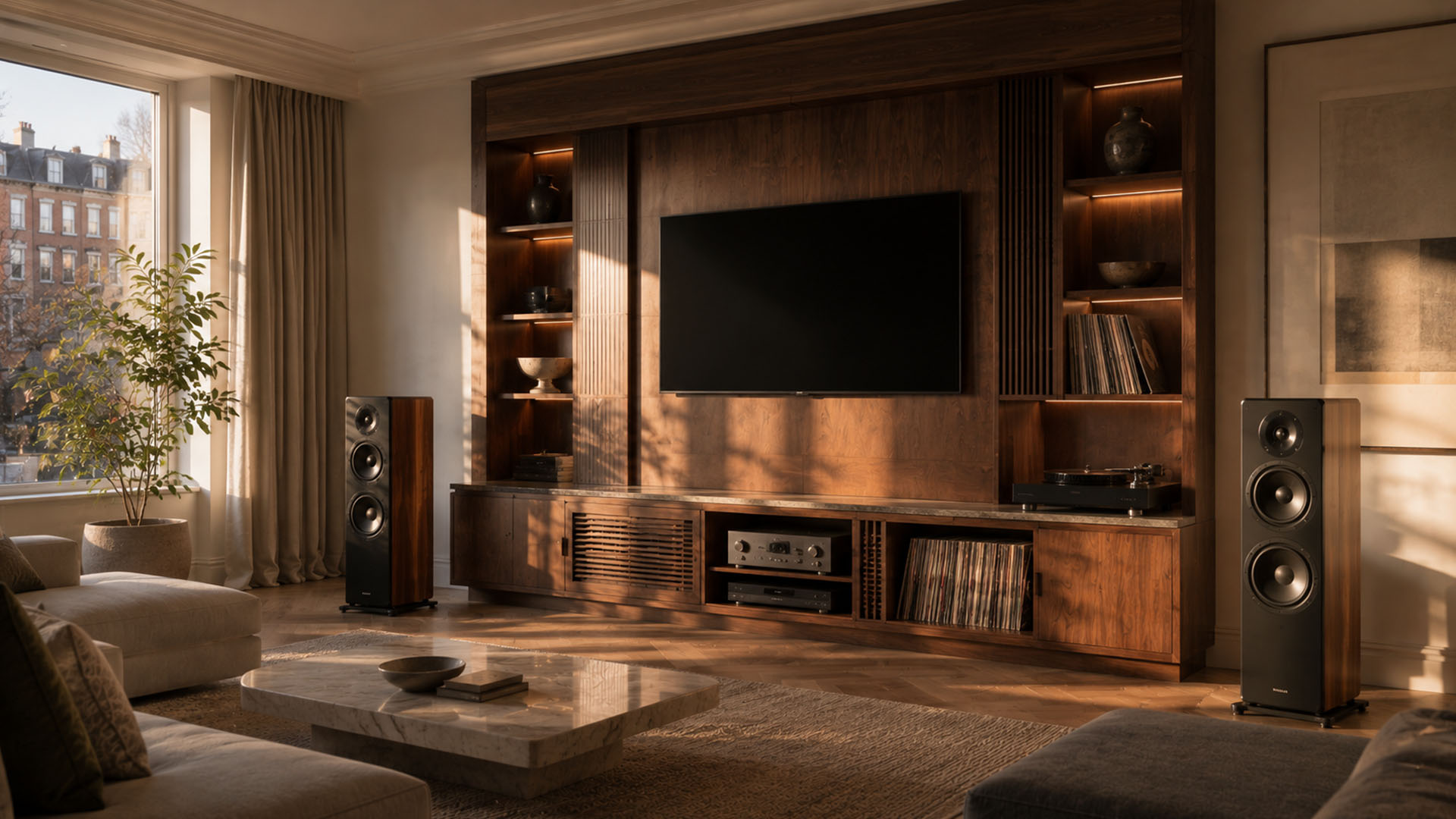 West London Cabinetry - Bespoke TV wall units in London - Storage shaped around daily life