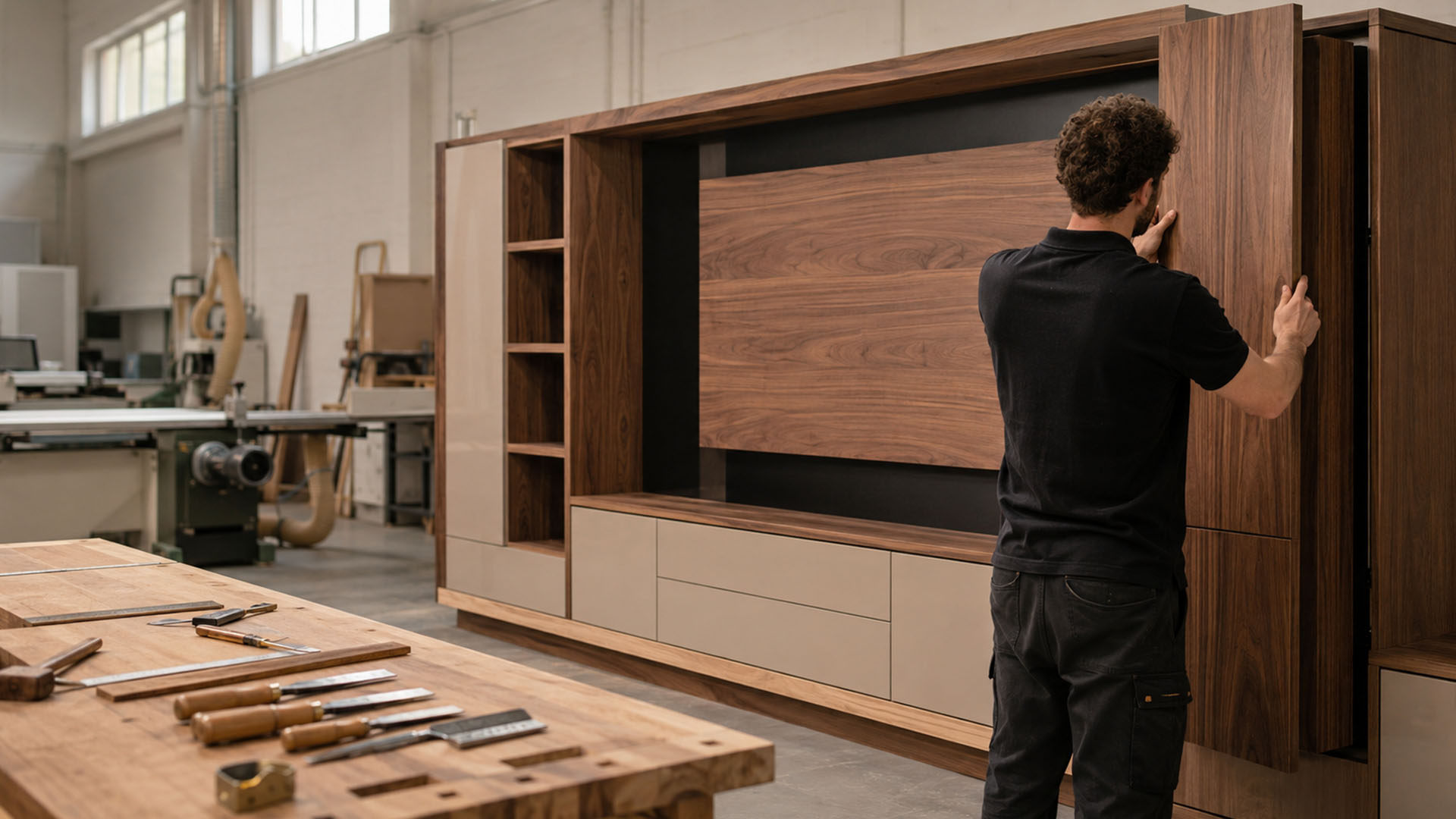 West London Cabinetry - Bespoke TV wall units in London - Crafted in our London workshop