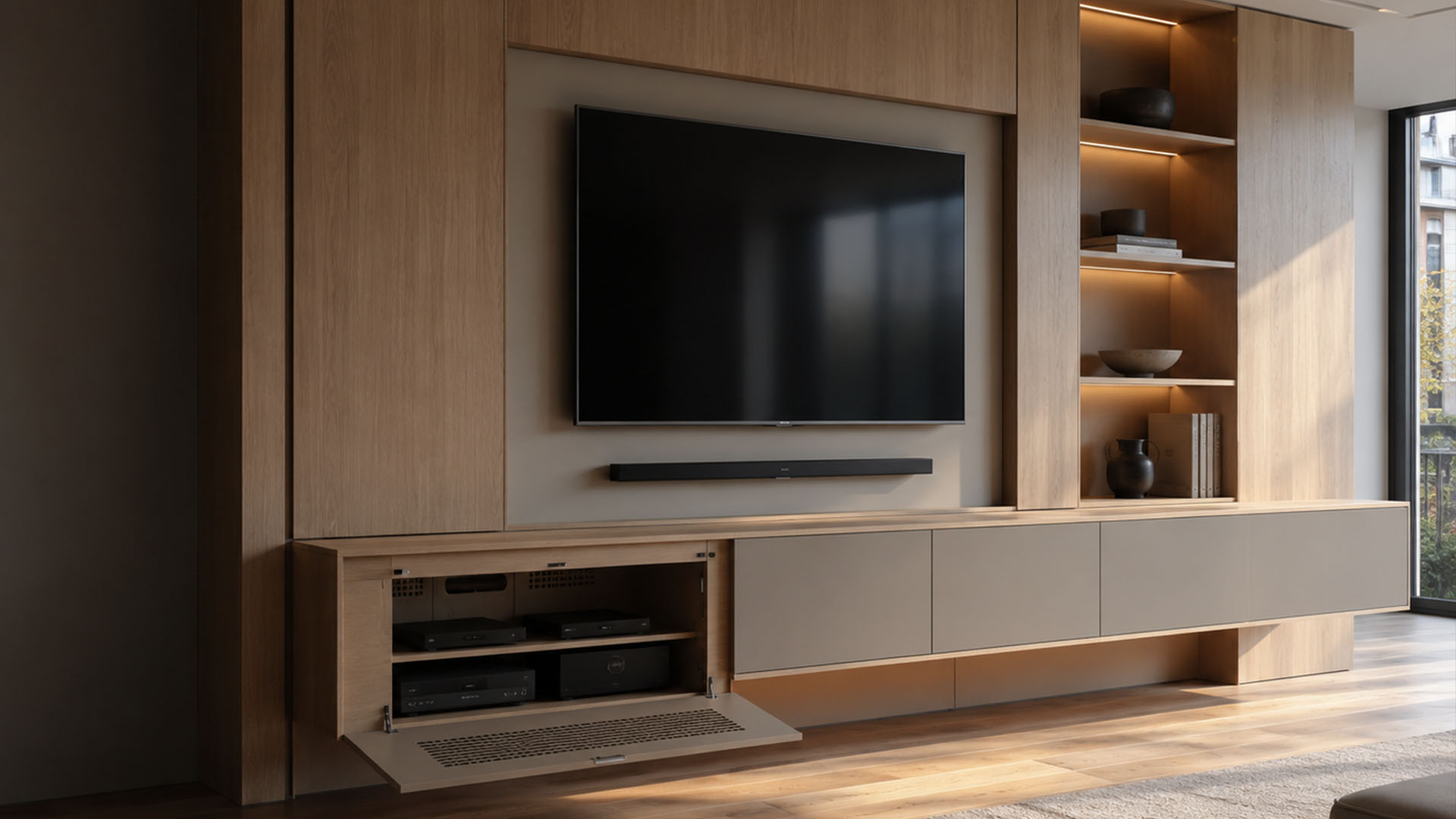 West London Cabinetry - Bespoke TV wall units in London - Technology without visual clutter