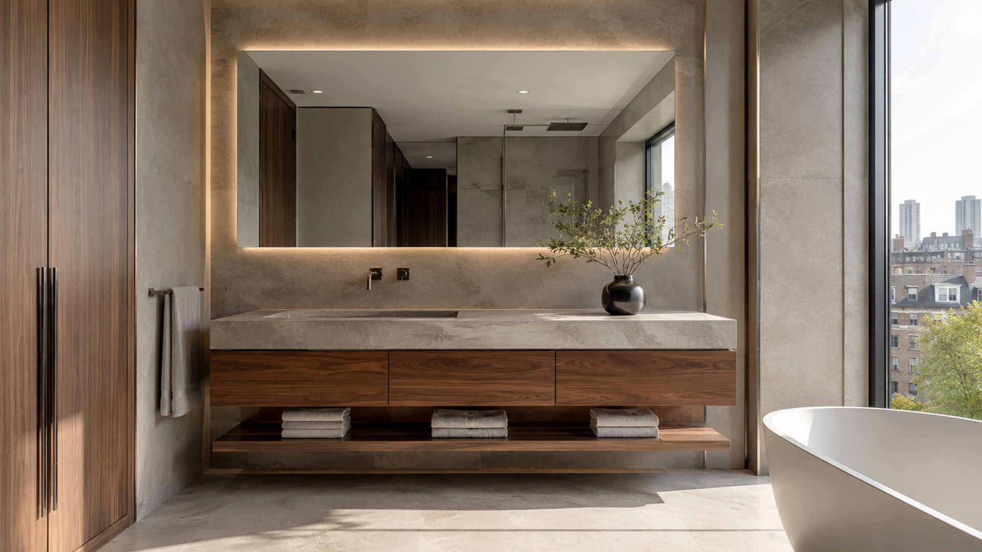 West London Cabinetry - Bespoke bathroom furniture in London - Vanity units designed around your bathroom
