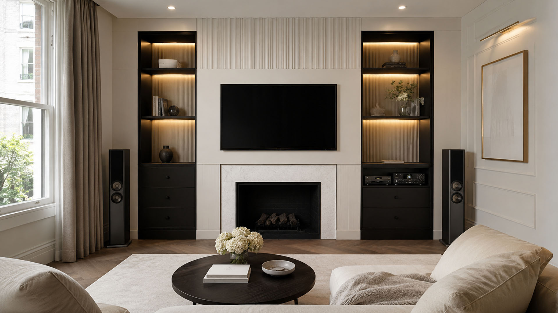 West London Cabinetry - Chelsea project - tv and hifi unit